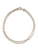 David Yurman Diamond Buckle Double Wheat Chain Necklace
