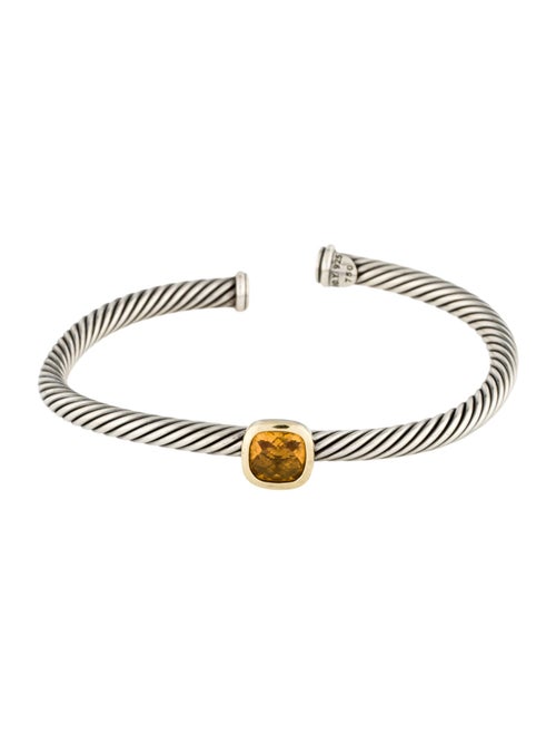 David Yurman Citrine Noblesse Station Cuff Bracelet