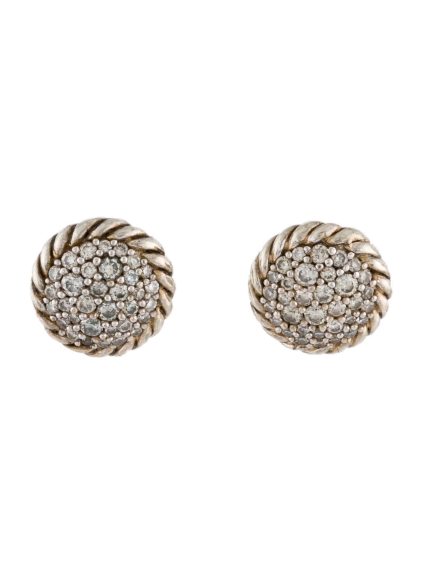 David Yurman Diamond Petite Pavé Stud Earrings