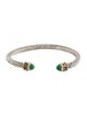 David Yurman Turquoise & Tourmaline Renaissance Cuff Bracelet