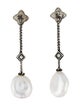 David Yurman Pearl & Diamond Solari Drop Earrings