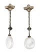 David Yurman Pearl & Diamond Solari Drop Earrings