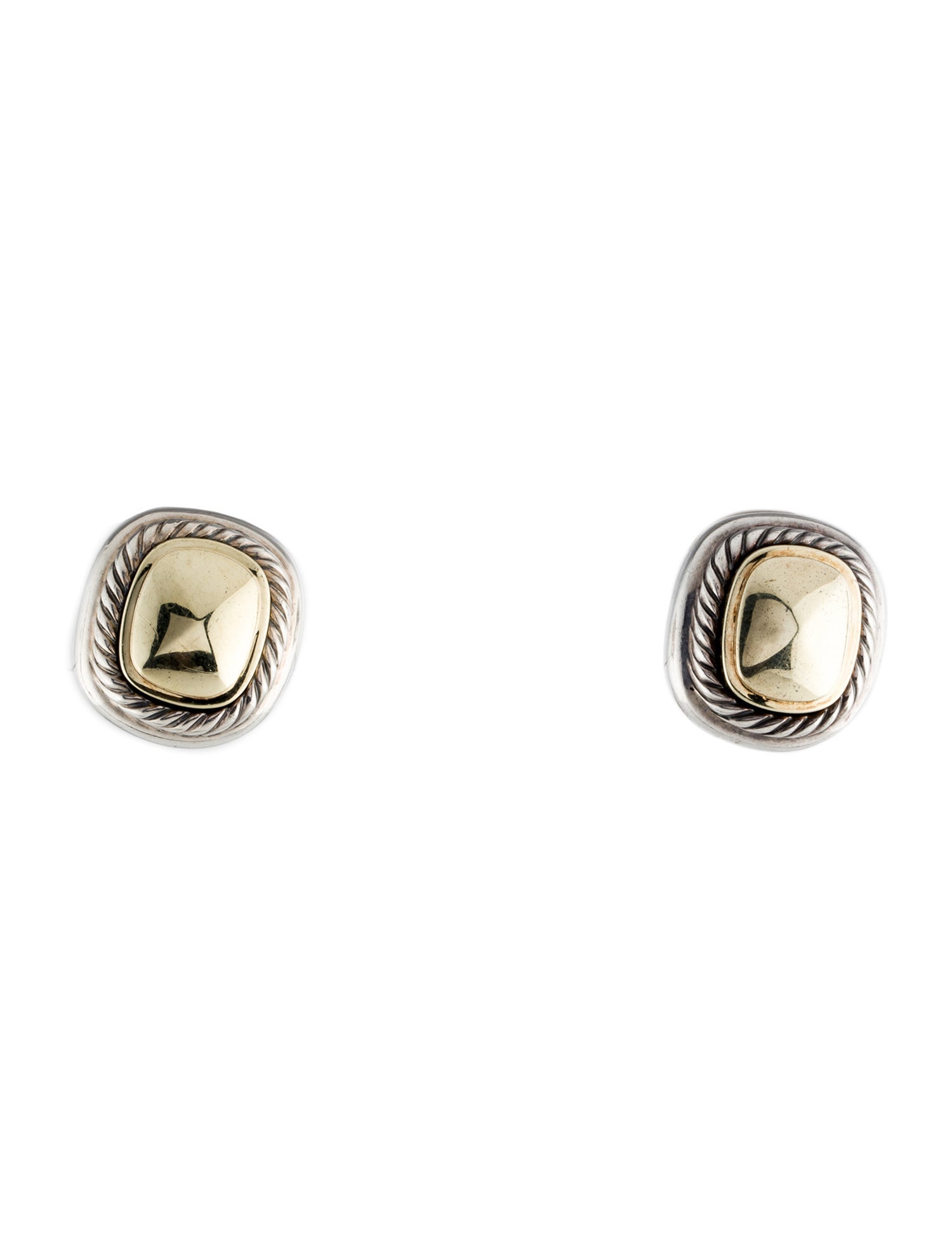 David Yurman Two-Tone Albion Earclips