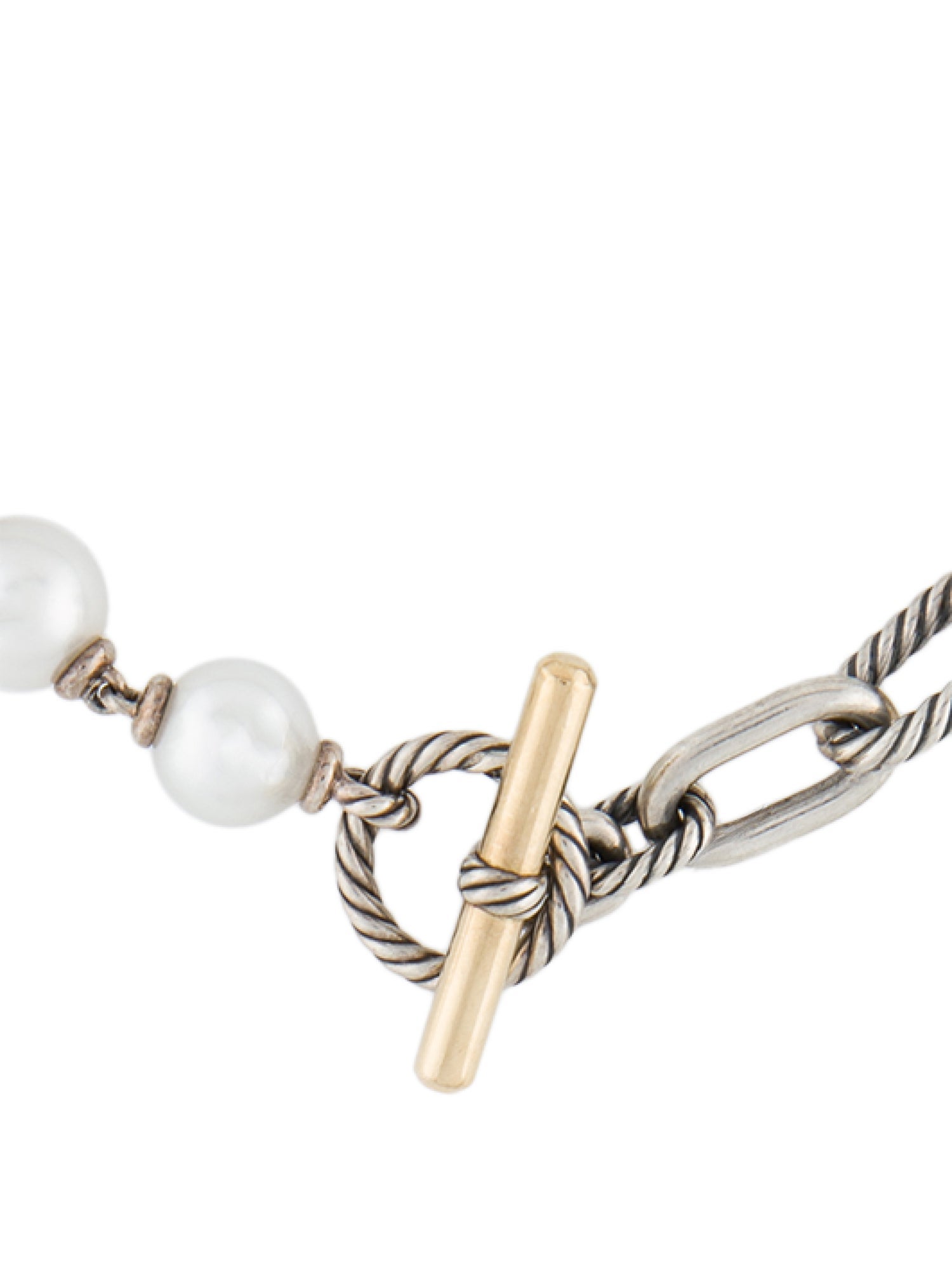 David Yurman Madison Link Pearl Necklace