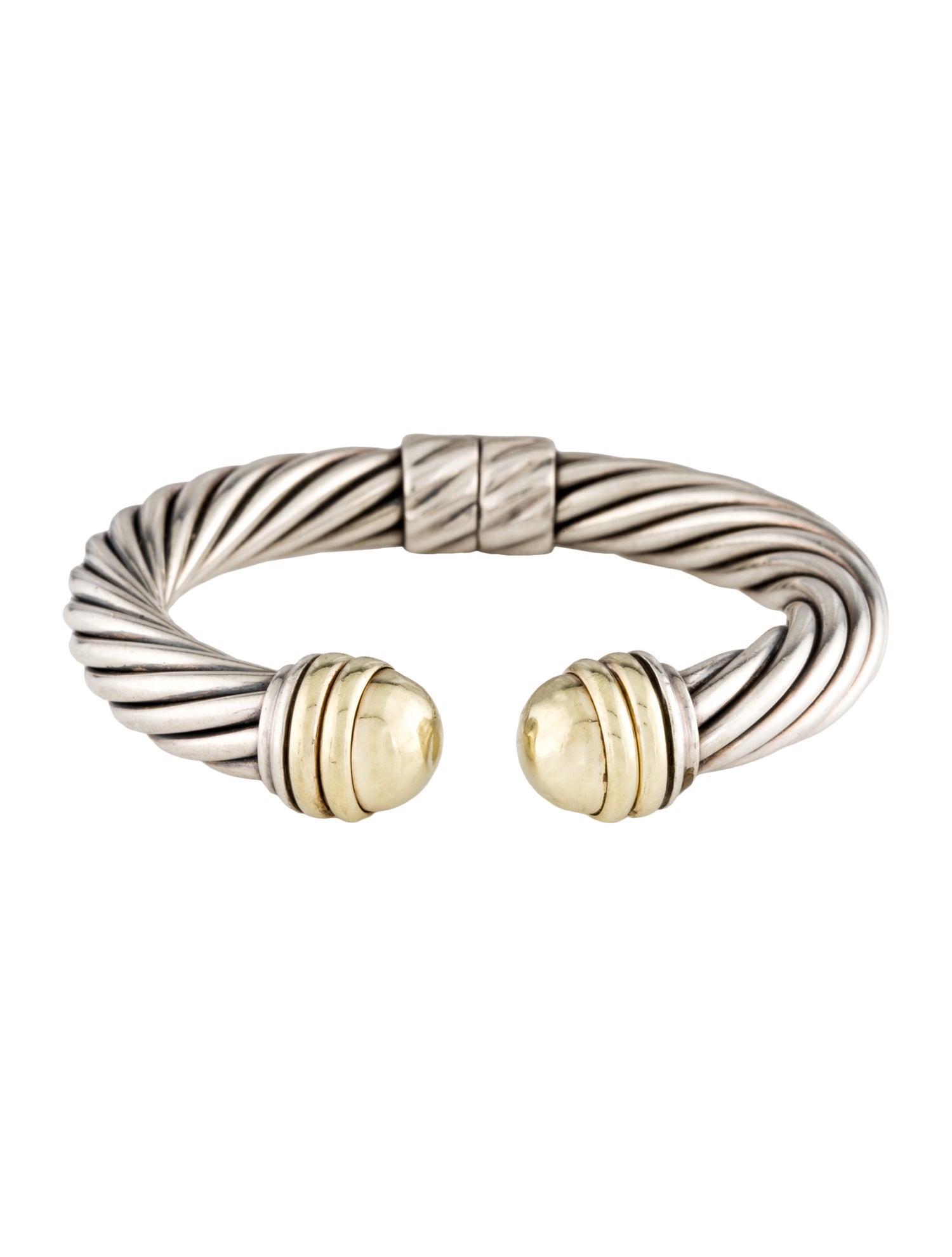 David Yurman Two-Tone Cable Classic Collection Bracelet