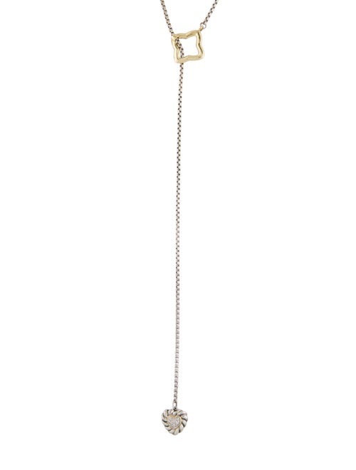 David Yurman Two-Tone Diamond Lariat