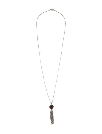David Yurman Garnet Ostera Renaissance Tassel Necklace
