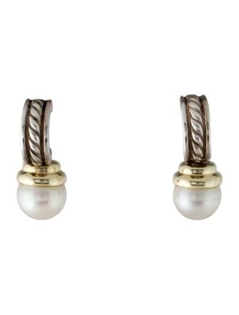 David Yurman Pearl Hampton Drop Earrings