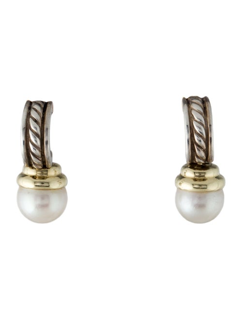 David Yurman Pearl Hampton Drop Earrings