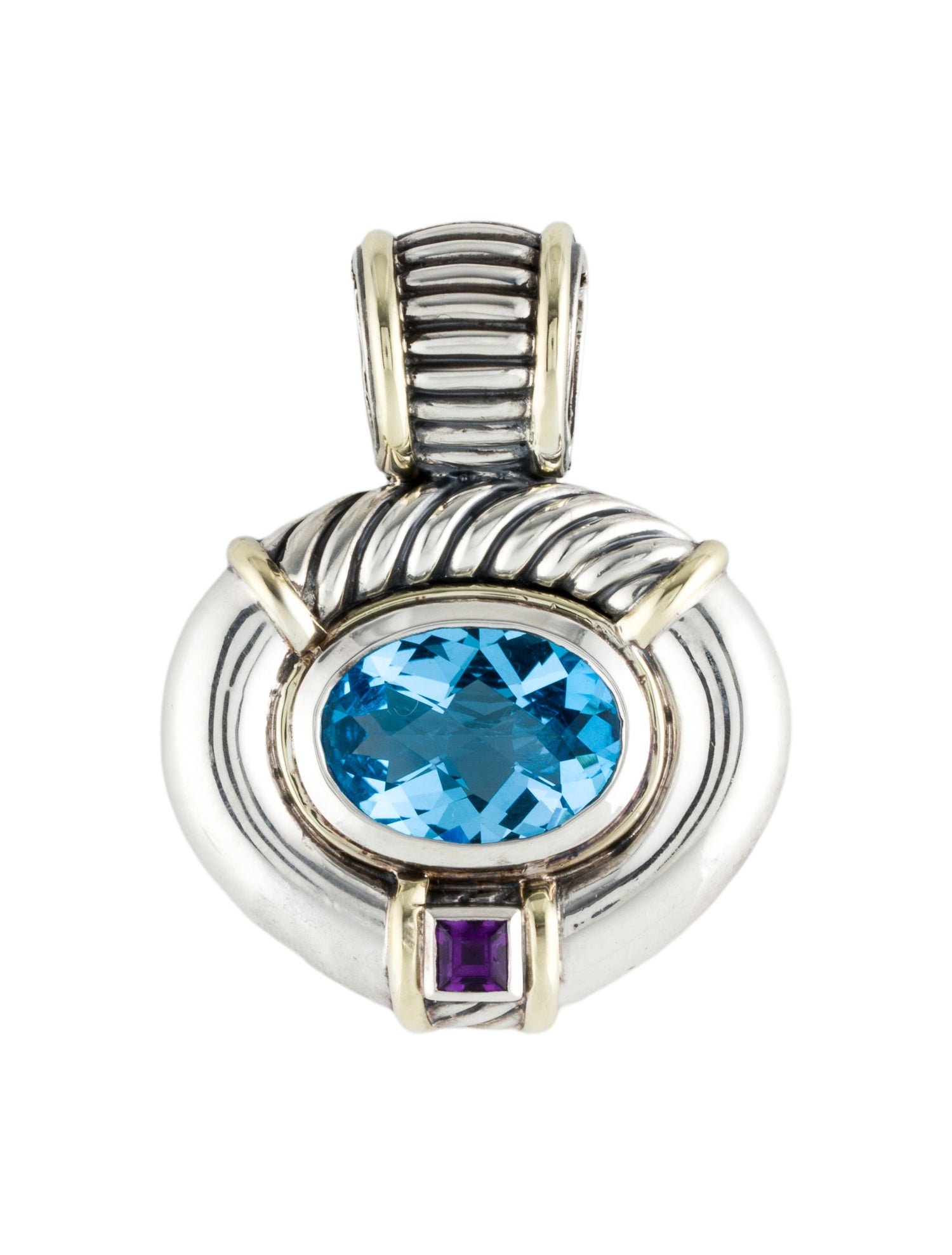 David Yurman Topaz & Diamond Pendant