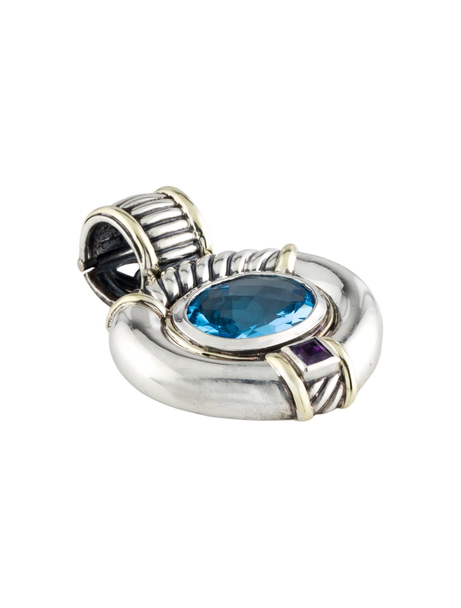 David Yurman Topaz & Diamond Pendant