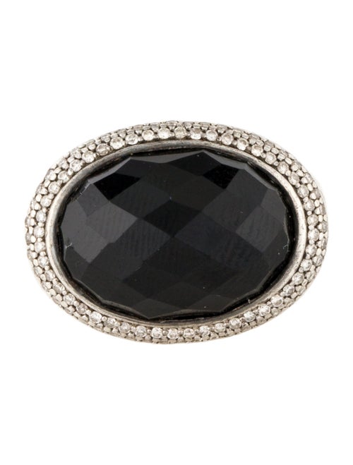 David Yurman Onyx & Diamond Cocktail Ring