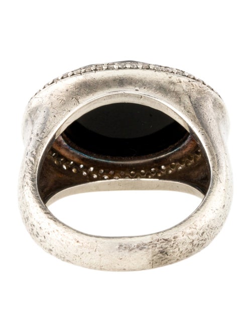David Yurman Onyx & Diamond Cocktail Ring