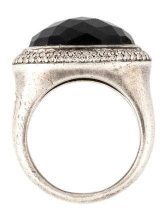 David Yurman Onyx & Diamond Cocktail Ring