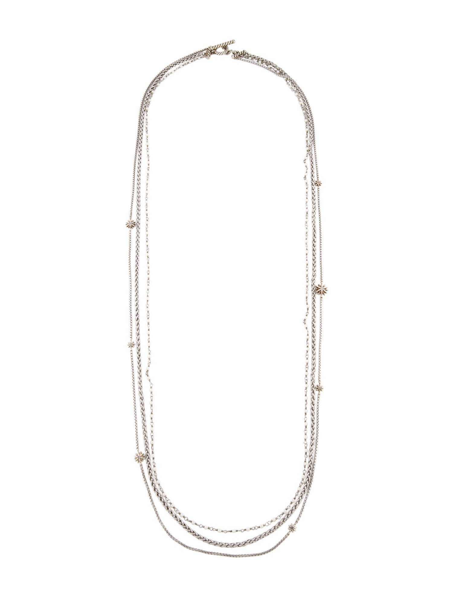 David Yurman Pearl Starburst Multistrand Necklace