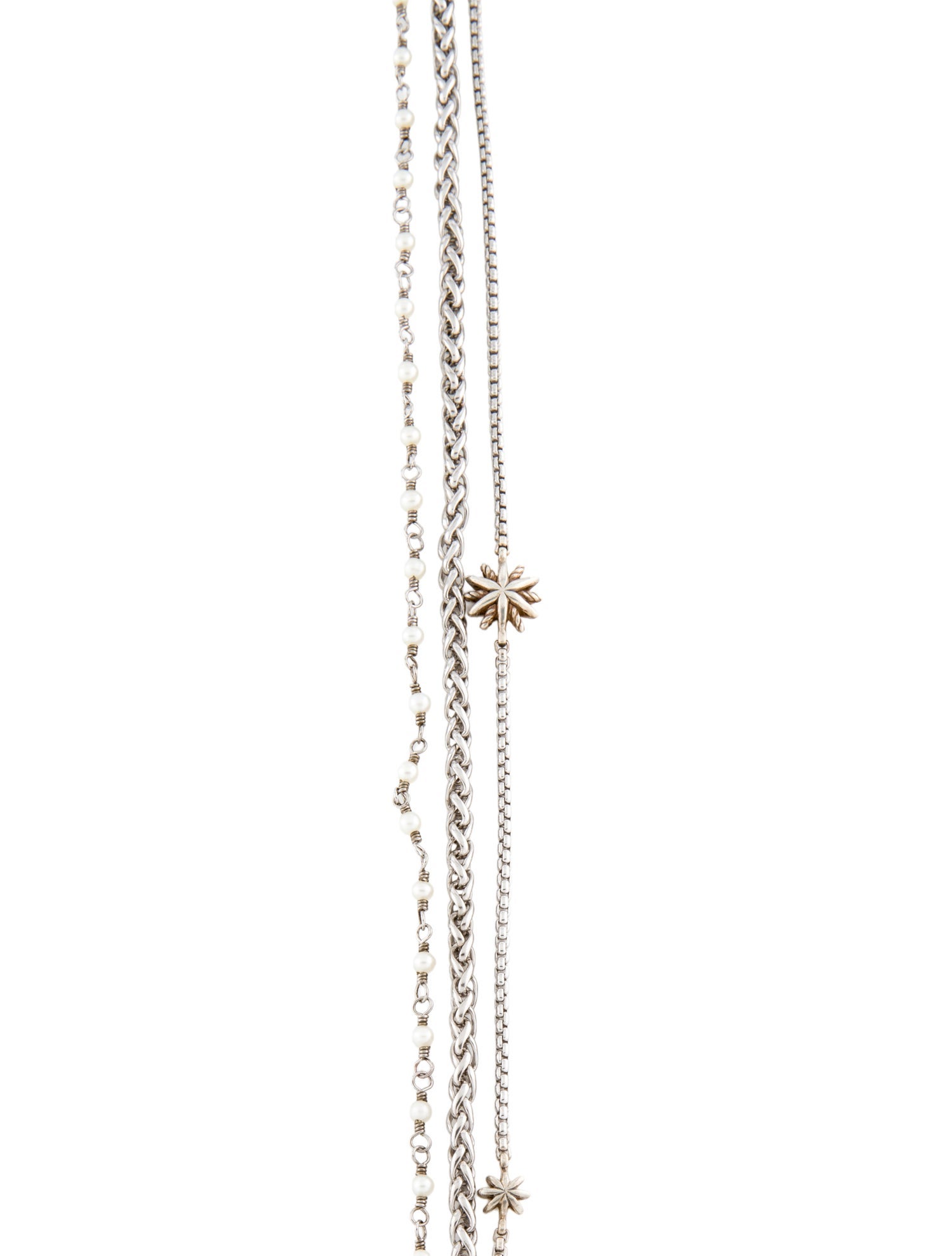 David Yurman Pearl Starburst Multistrand Necklace