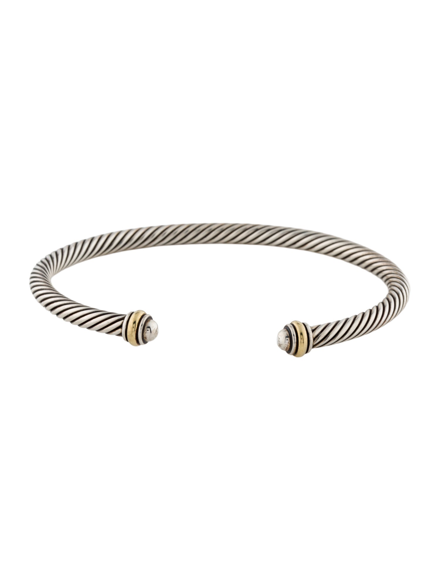 David Yurman Two-Tone Cable Classic Cuff Bracelet