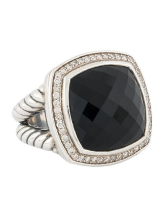 David Yurman Onyx & Diamond Albion Ring