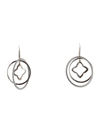 David Yurman Quatrefoil Large Drop Earrings