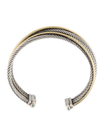 David Yurman Two-Tone Crossover Cuff Bracelet