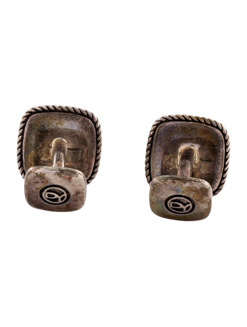 David Yurman Agate Inlay Cufflinks