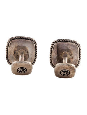 David Yurman Malachite Inlay Cufflinks