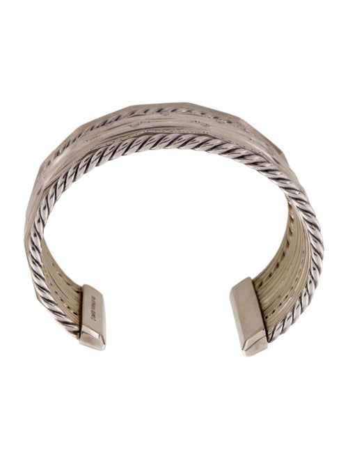 David Yurman 1.58ctw Diamond Stax Wide Cuff Bracelet