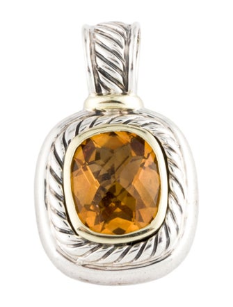David Yurman Citrine Albion Enhancer Pendant