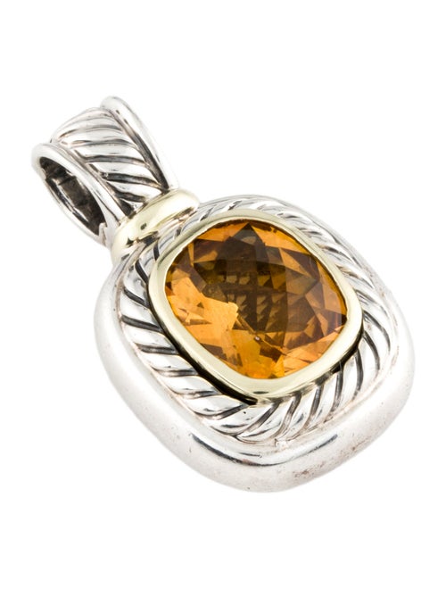 David Yurman Citrine Albion Enhancer Pendant