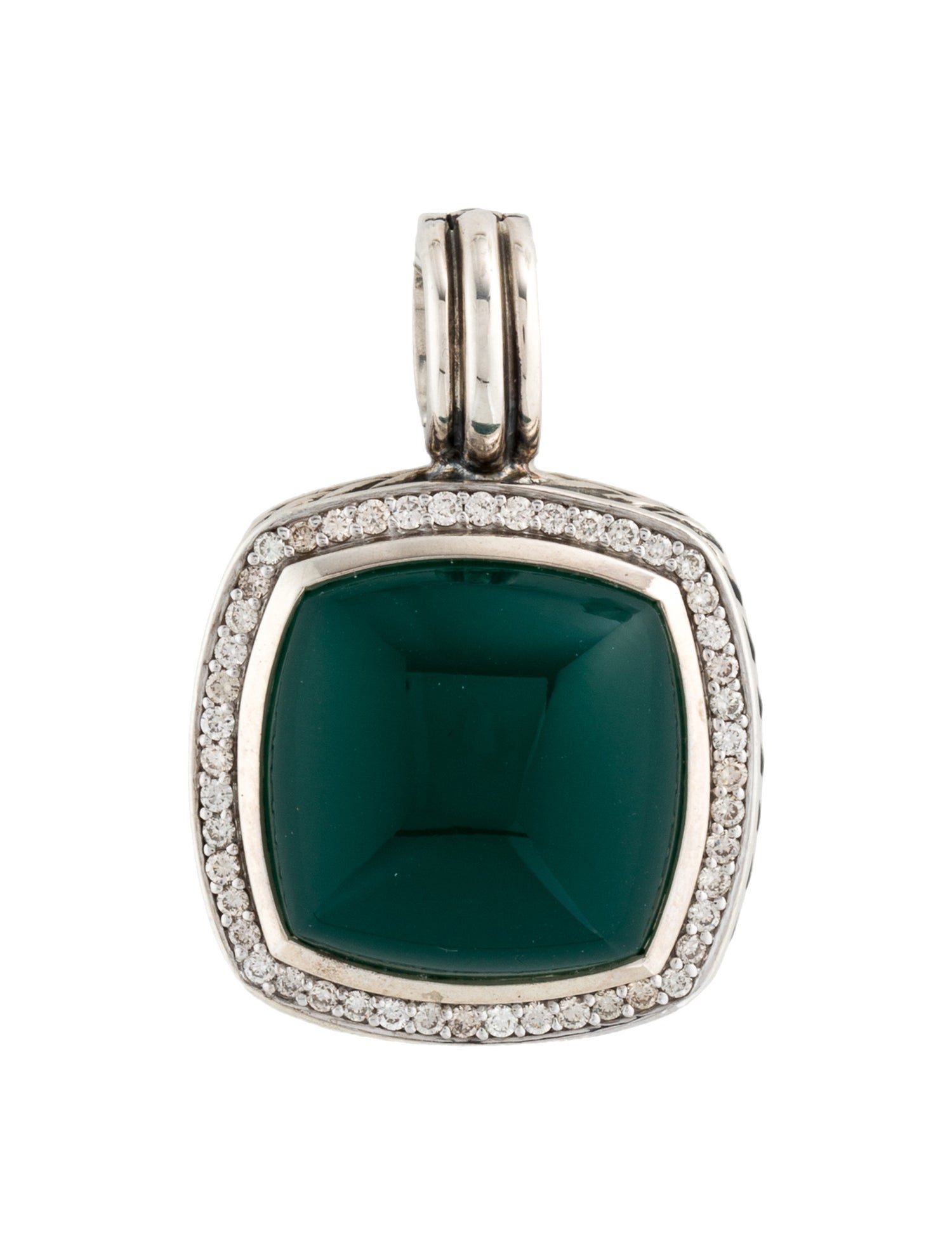 David Yurman Dyed Chalcedony & Diamond Albion® Enhancer Pendant