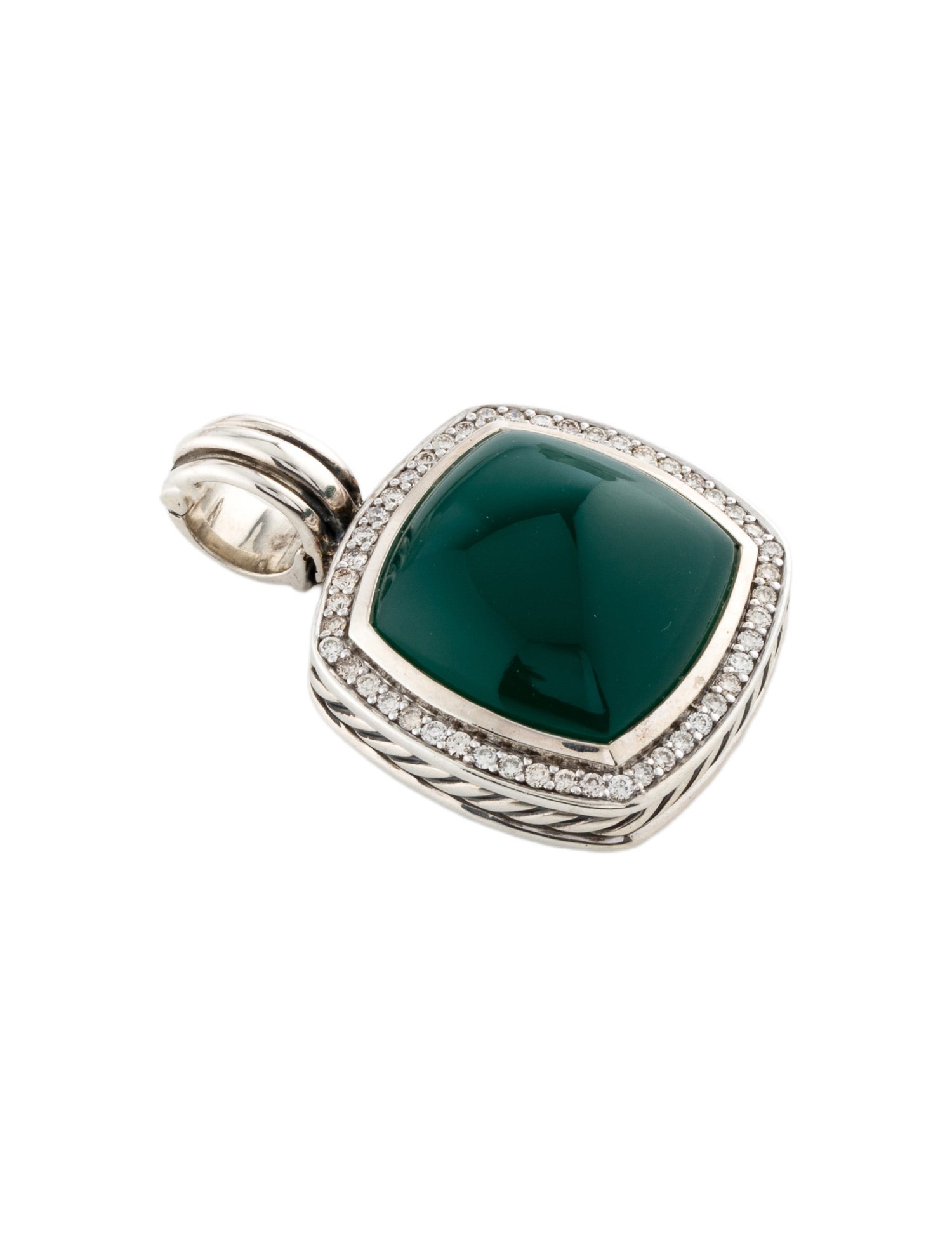 David Yurman Dyed Chalcedony & Diamond Albion® Enhancer Pendant