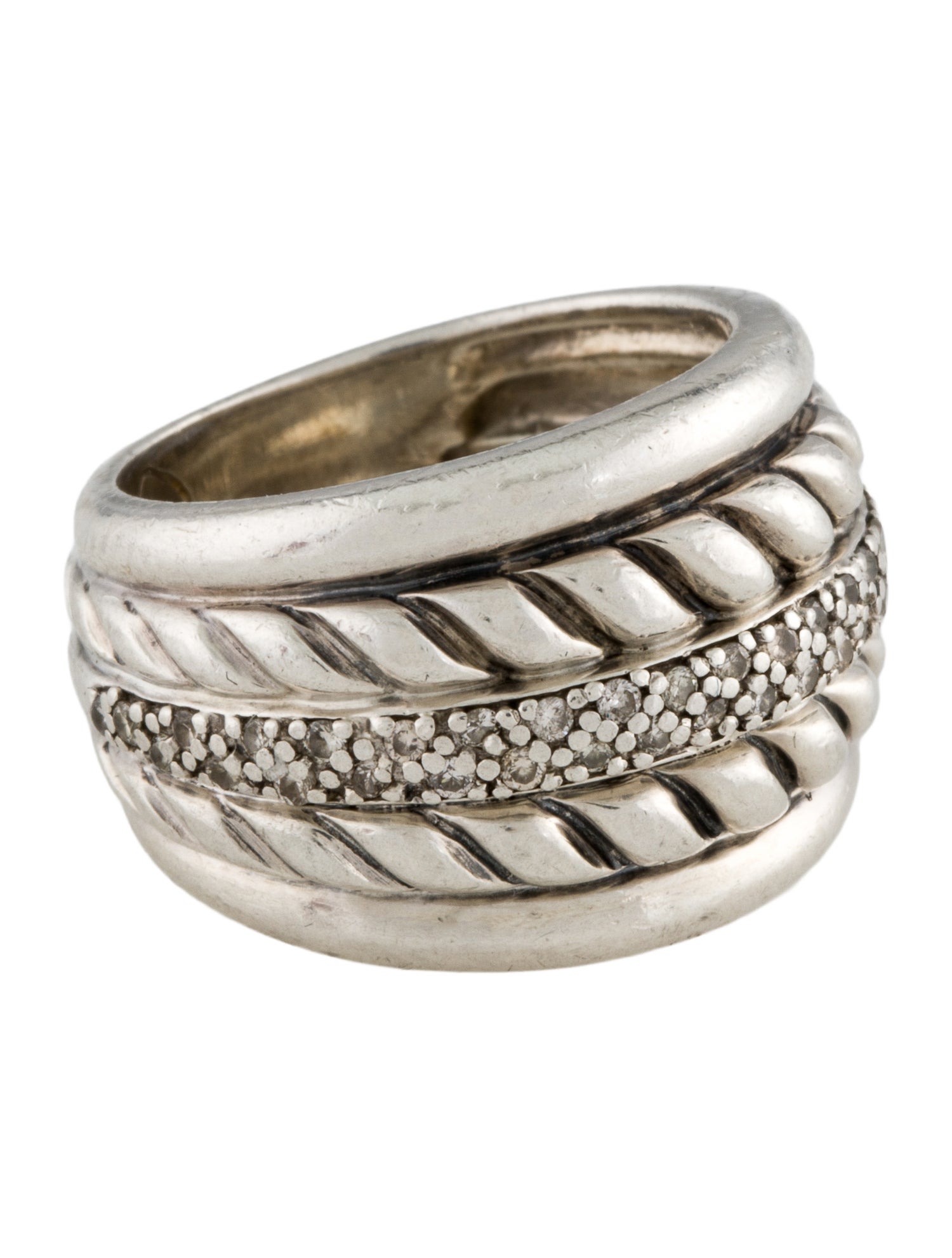David Yurman Diamond Thoroughbred Band