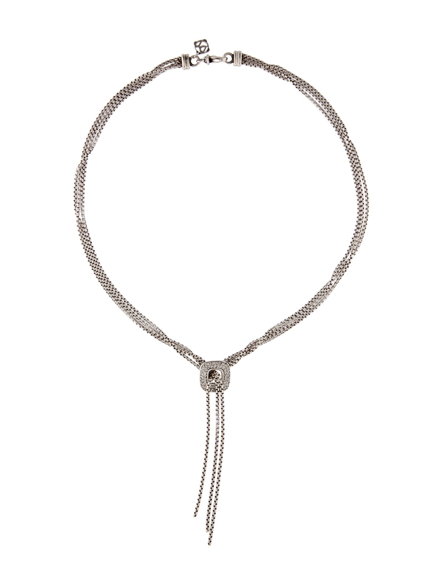 Hermès 18K Diamond Clou De Forge Lariat Necklace - 18K Rose