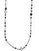David Yurman Onyx & Hematite Quatrefoil Necklace