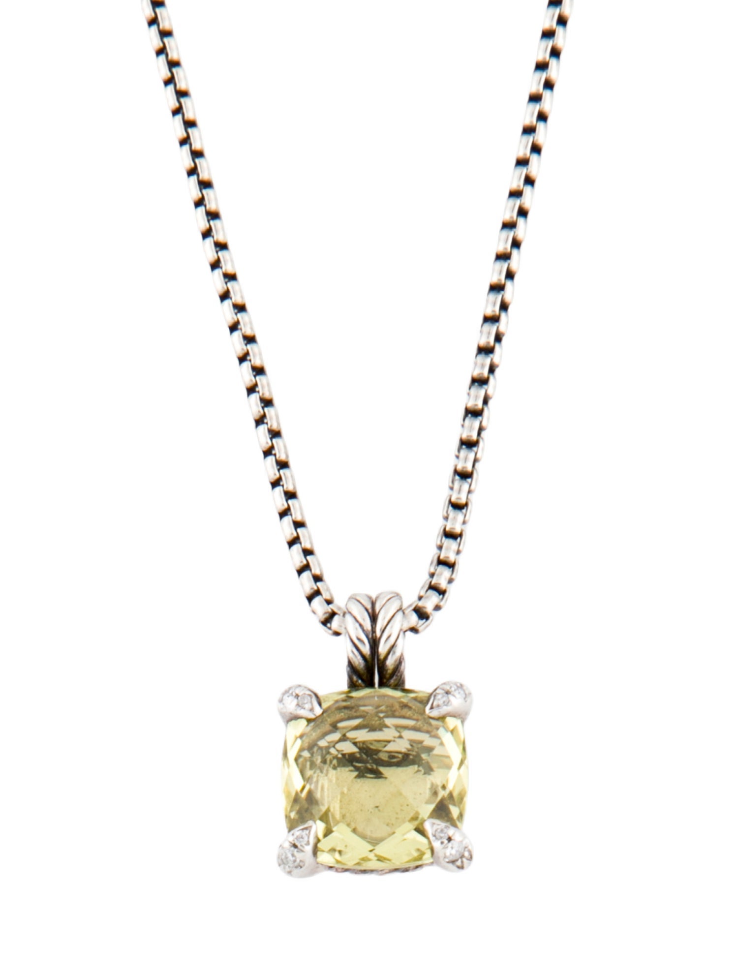 Chrome Hearts Diamond Initial D Pendant - Sterling Silver
