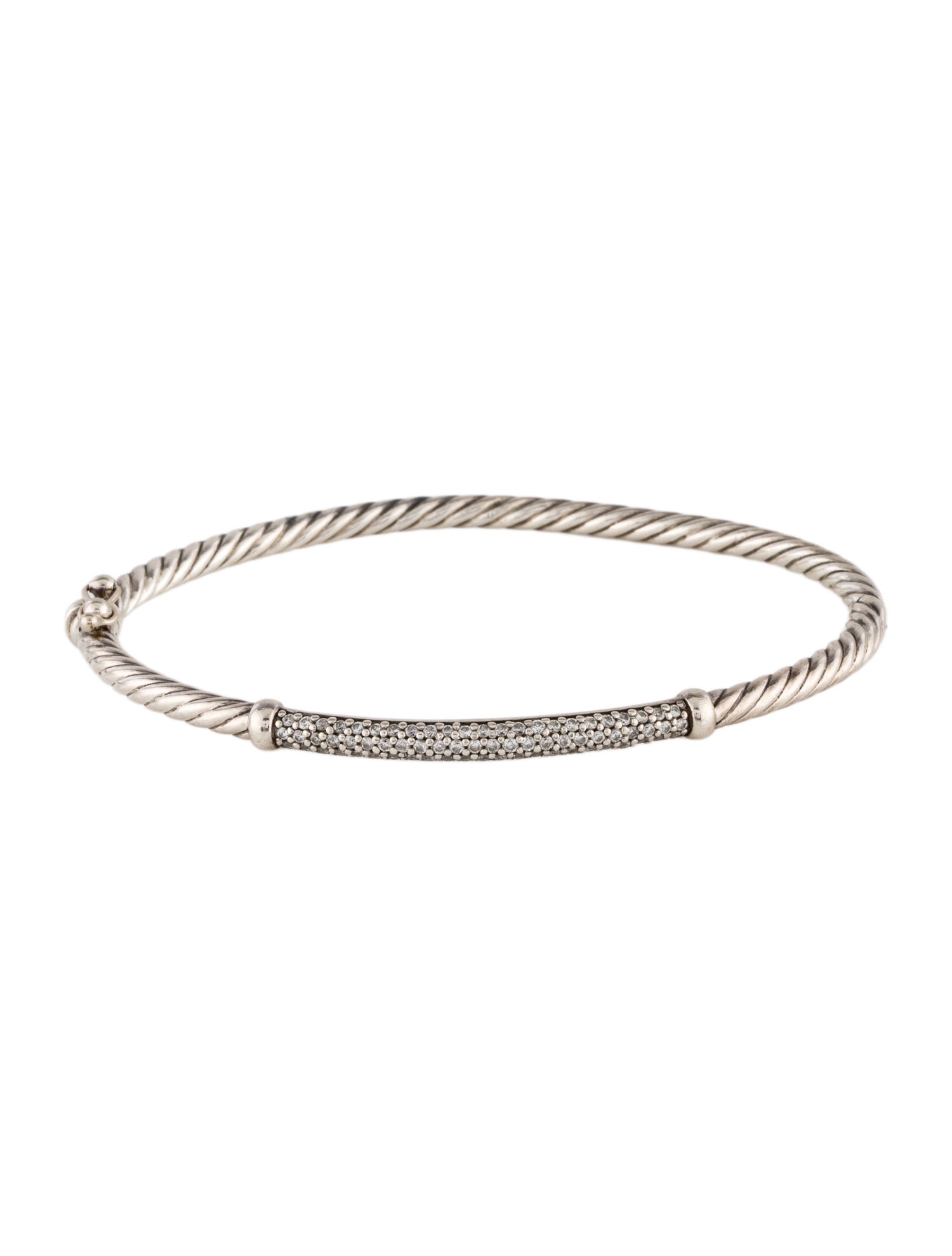 David Yurman Diamond Petite Pavé Metro Bar Bracelet
