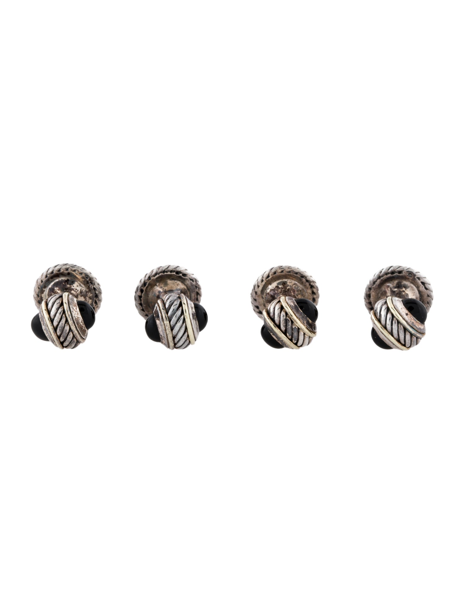 David Yurman Vintage Onyx Shirt Studs