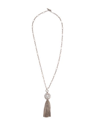 David Yurman Diamond Pave Tapestry Tassel Pendant
