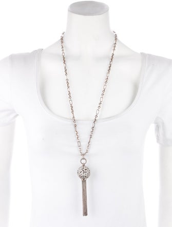 David Yurman Diamond Pave Tapestry Tassel Pendant