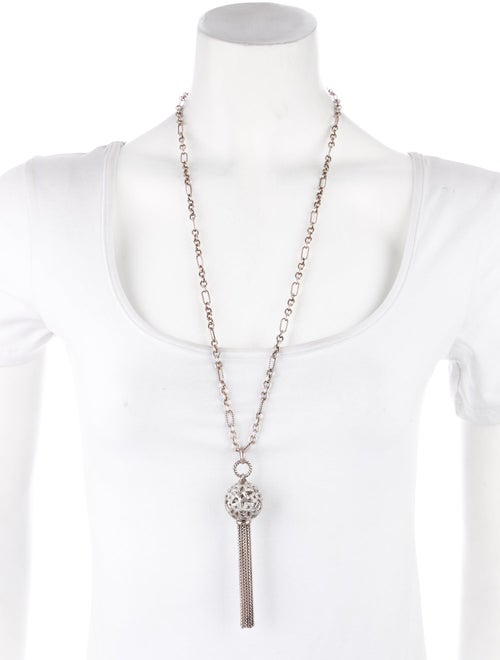 David Yurman Diamond Pave Tapestry Tassel Pendant