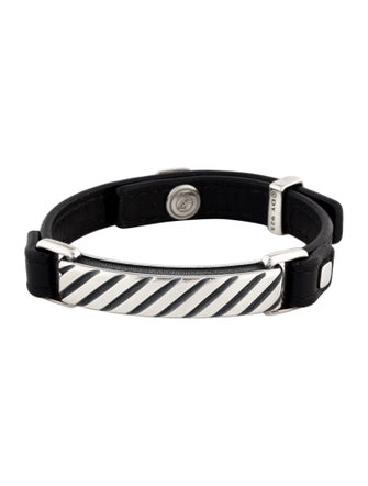 David Yurman Leather Modern ID Wrap Bracelet