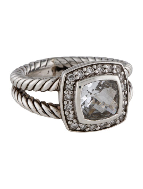 David Yurman Topaz & Diamond Petite Albion® Ring