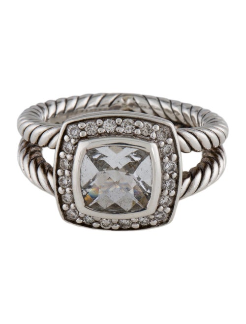 David Yurman Topaz & Diamond Petite Albion® Ring