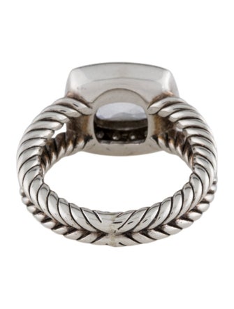David Yurman Topaz & Diamond Petite Albion® Ring