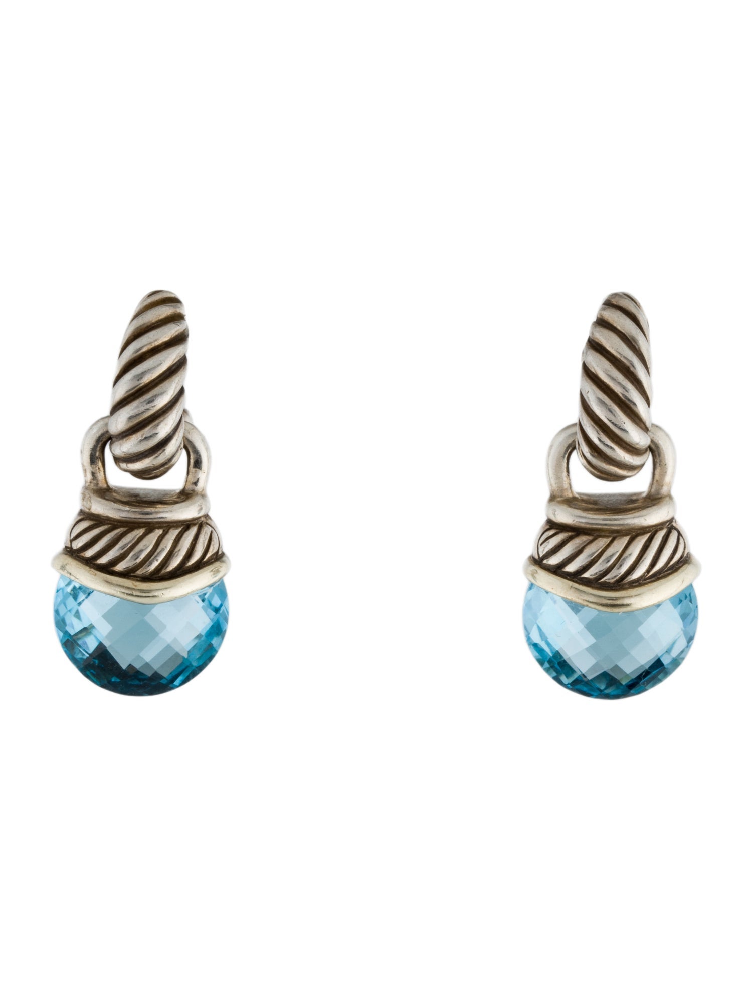 David Yurman Topaz Acorn Convertible Drop Earrings