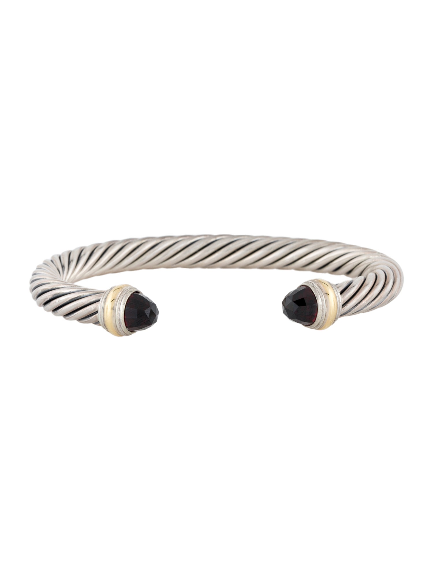 David Yurman Garnet Classic Cable Bracelet