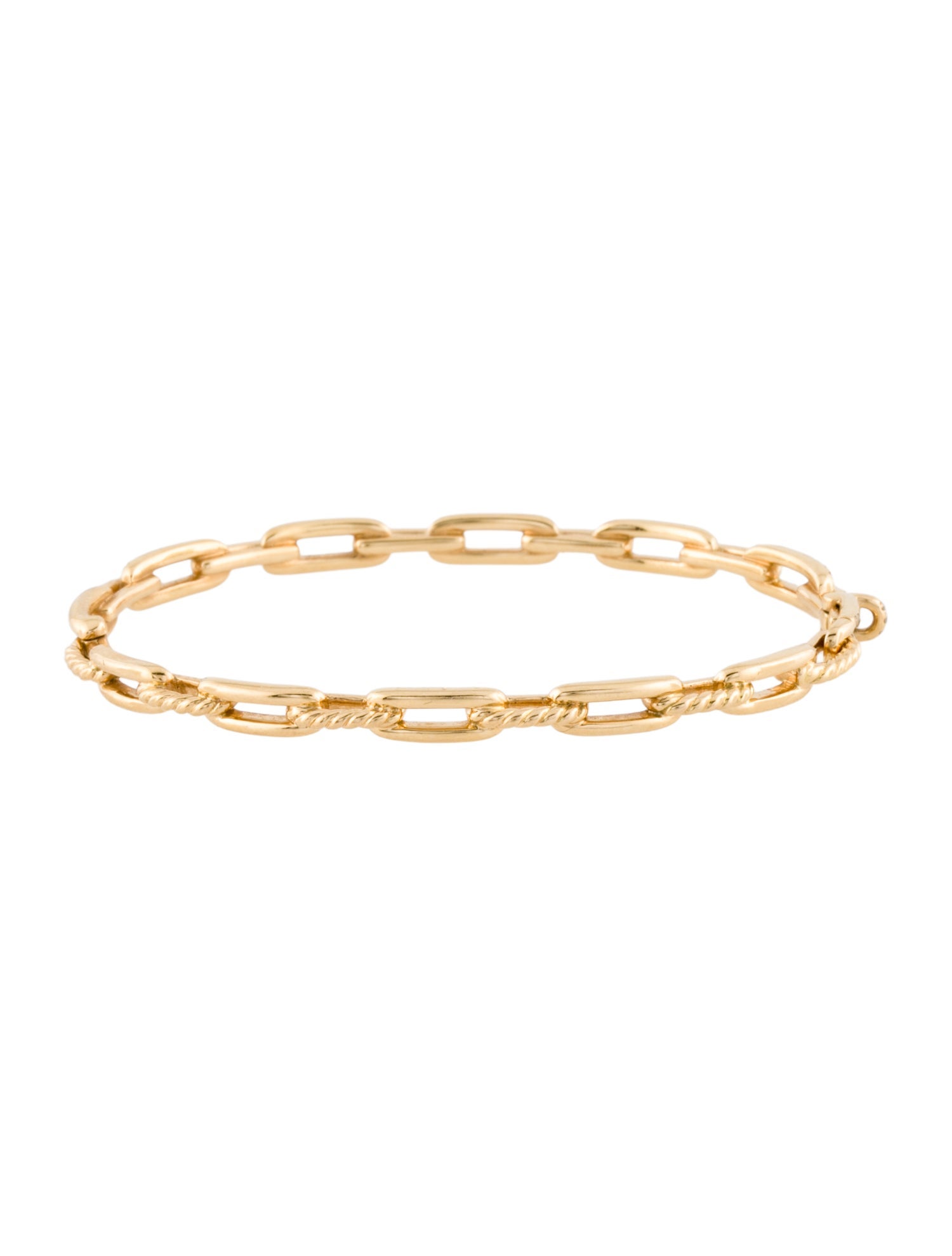 David Yurman 18K Diamond Stax Chain Link Bracelet