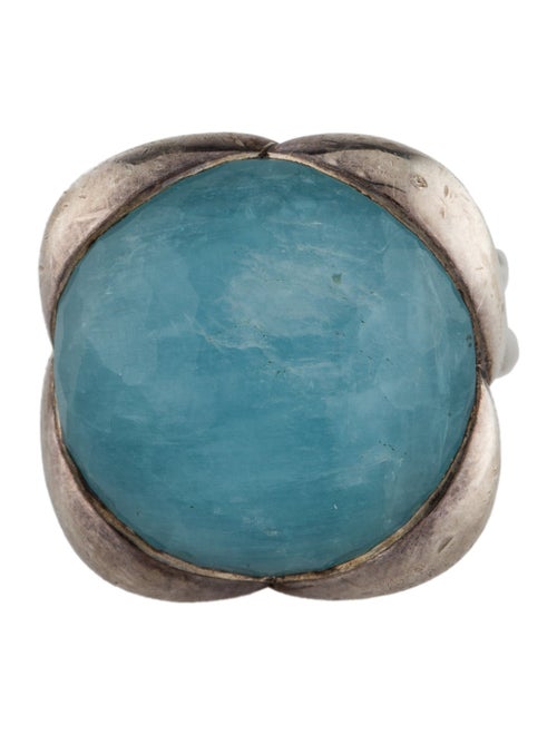 David Yurman Milky Aquamarine Continuance Ring