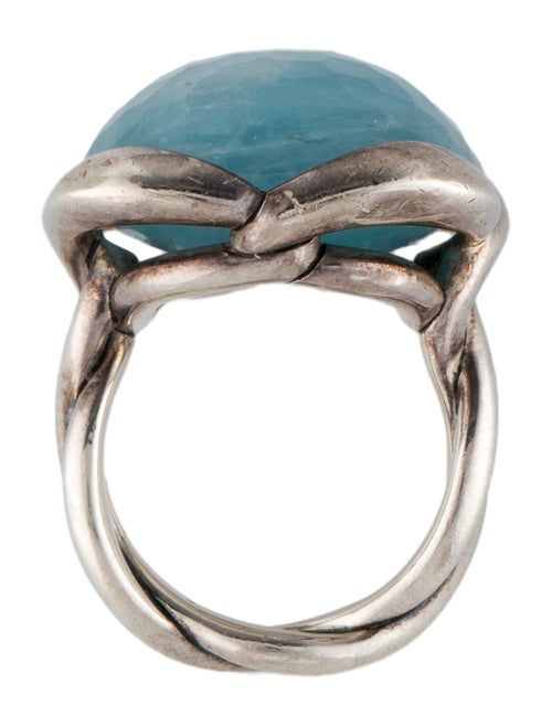 David Yurman Milky Aquamarine Continuance Ring