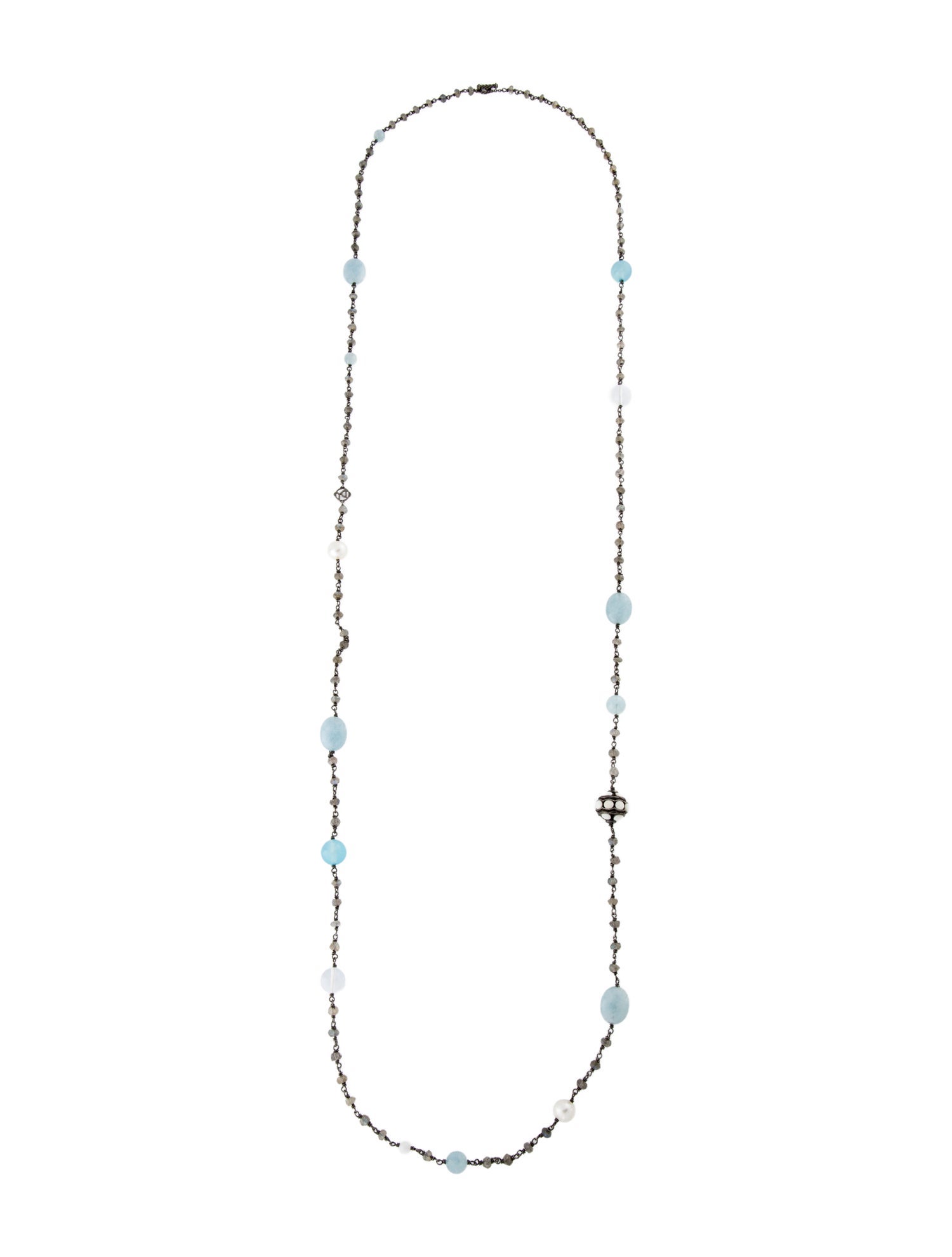 David Yurman Pearl & Multistone Bijoux Necklace